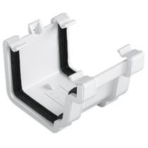 Plastic Guttering Universal Plus - Union Bracket - 128mm - Black