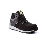 Rugged Terrain - Air Tubeless Safety Trainers Boot (S3 SRC ESD) - Black/Grey Nubuck