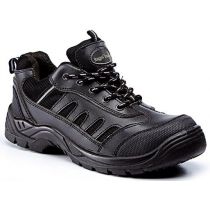 Rugged Terrain - Safety Trainers (SBP SRC) - Black Leather