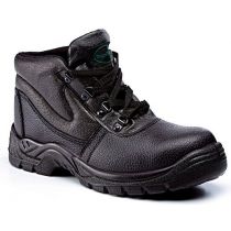 Rugged Terrain - Chukka Safety Boots (SBP SRC) - Black Leather