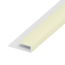 Soffit Board Wall Clip - 25mm - Cream (5m)