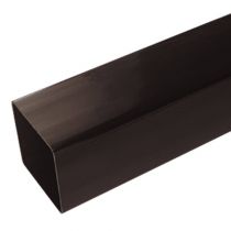 Plastic Guttering Squareline - Down Pipe - 65mm - Brown (2.5m)
