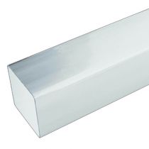 Plastic Guttering Squareline - Down Pipe - 65mm - White (2.5m)