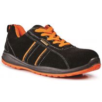 Rugged Terrain - Sport Safety Trainers (SB SRC) - Black/Orange Suede