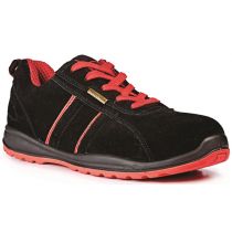 Rugged Terrain - Sport Safety Trainers (SB SRC) - Black/Red Suede
