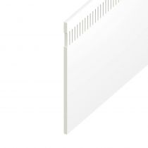 Vented Soffit UPVC Board - Flat 10mm Airspace - 225mm x 9mm - White (5m)