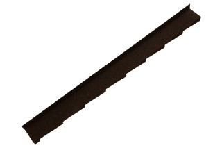 Britmet - Plaintile - Left Hand Side Wall Flashing - Bramble Brown (1250mm)