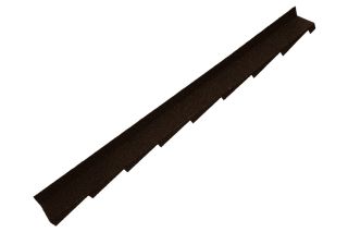 Britmet - Plaintile - Right Hand Side Wall Flashing - Bramble Brown (1250mm)