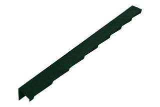 Britmet - Plaintile - Left Hand Barge - Tartan Green (1250mm)