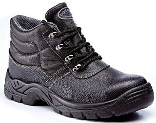 Rugged Terrain - Waterproof Chukka Safety Boots (S3 SRC) - Black Leather