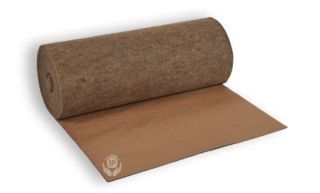 SheepWool SilentWool Acoustic Floor Underlay (Pre-Fitted with a Breathable Paper) - 25m x 1000mm x 4/2mm