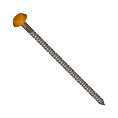 Soffit, Fascia & Capping Board Polytop Fixing Nails - 50mm - Oak (Pack of 100)