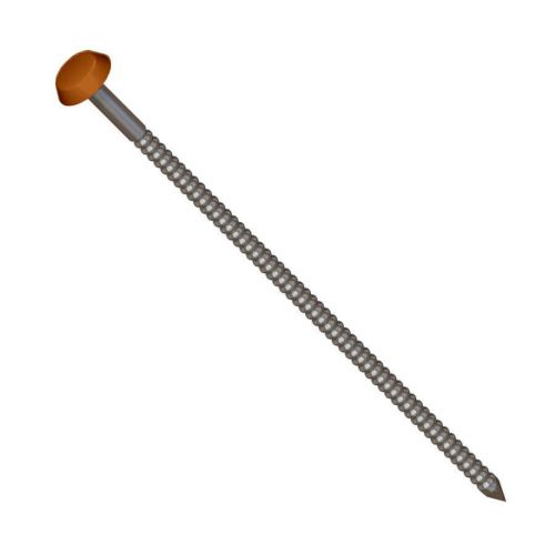 Soffit, Fascia & Capping Board Polytop Fixing Nails - 65mm - Brown (Pack of 100)