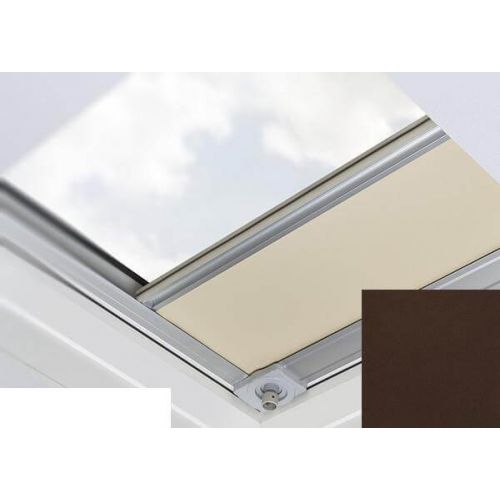 Fakro - ARF/D II 257 - Flat Roof Manual Blackout Blind - Chocolate
