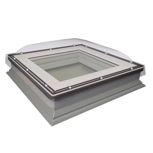 Fakro Flat Roof Window - DXC-C P4 - Non-Opening Domed Flat Roof Window - Secure Double Glazing