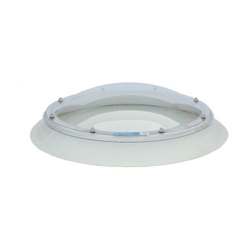 Em-Dome Polycarbonate Skylight with 150mm PVC Vertical Upstand - Circular
