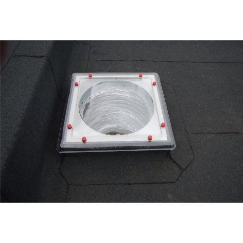 Em-Tube Flat Roof Sun Tunnel to Suit Builders Upstand with Flexible Tubes