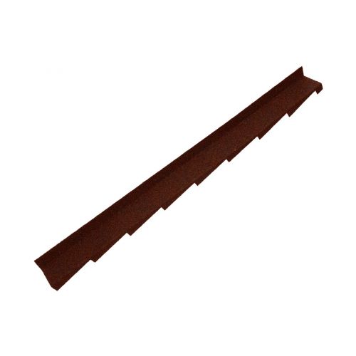 Britmet - Plaintile - Right Hand Side Wall Flashing - Rustic Terracotta (1250mm)