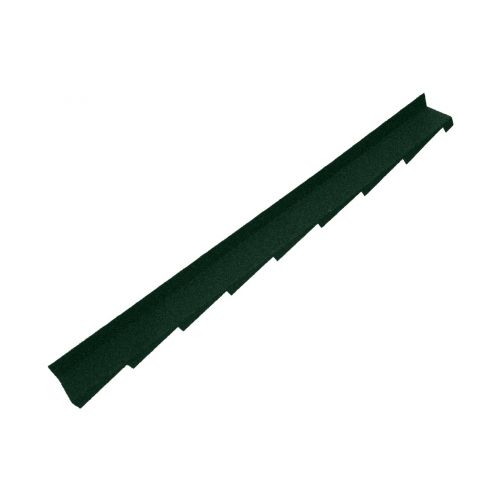 Britmet - Plaintile - Right Hand Side Wall Flashing - Tartan Green (1250mm)
