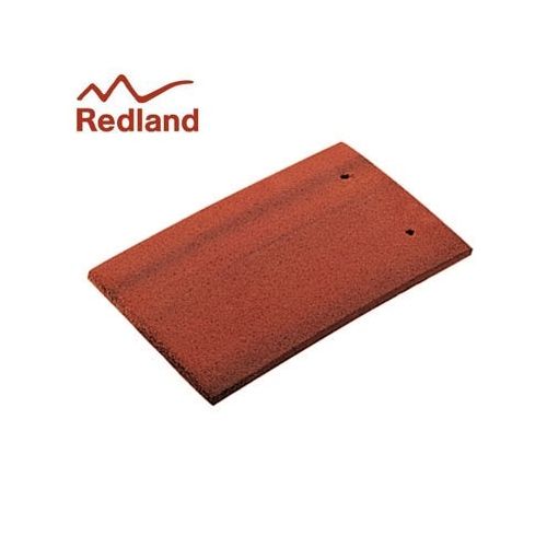 Redland Plain Eaves/Top Tile - Concrete Tile - Smooth Farmhouse Red