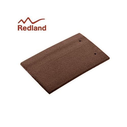 Redland Plain Eaves/Top Tile - Concrete Tile - Natural Red