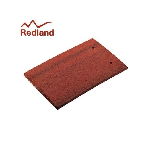 Redland Plain Eaves/Top Tile - Concrete Tile - Premier Rustic Red