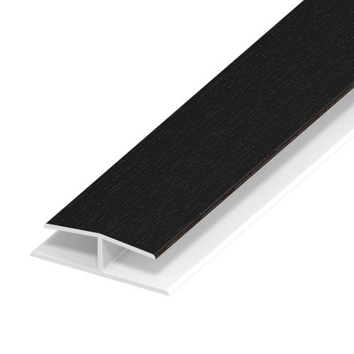 Soffit Board Panel Joint - 40mm - Black Ash (5m)