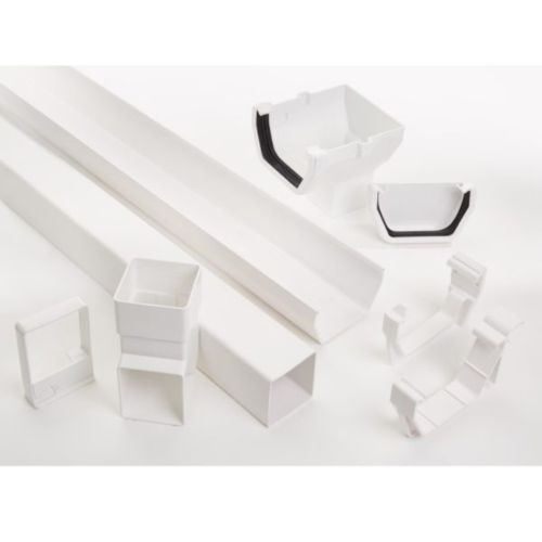Storm PVC Clip-In Complete Gutter Pack - White