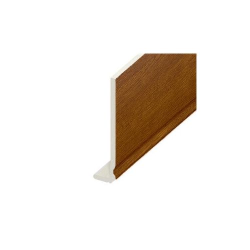Fascia UPVC Capping Board - Ogee - Golden Oak (5m)