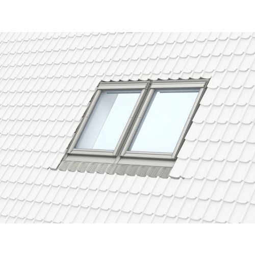 VELUX EKJ 4021E Twin Recessed Combination Tile Flashing Installation Kit with 100mm Gap