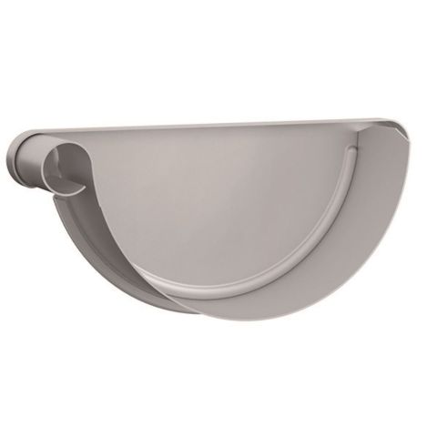 Lindab Guttering - Left Handed Stop End RGV 190mm - Magestic Galvanised