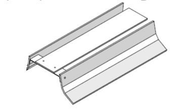 Eternit 6 Inch Fibre Cement Soffit Strip - 2400mm