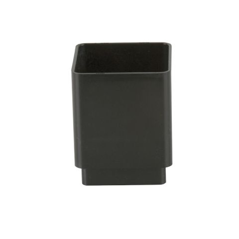Brett Martin uPVC Squarestyle Guttering Downpipe Connector - 65mm - Black