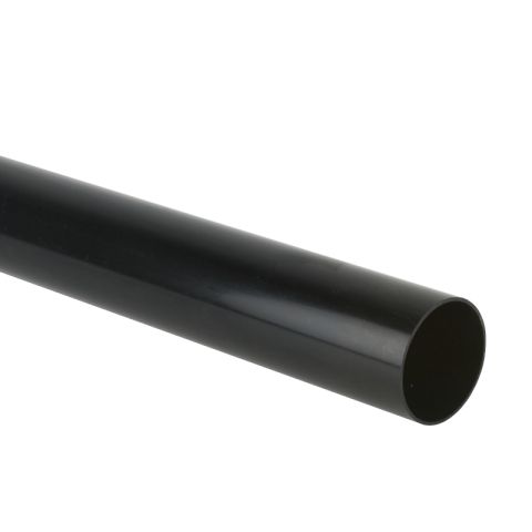 Brett Martin uPVC Roundstyle Guttering Downpipe - 68mm - Black