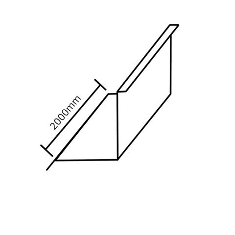 Britmet Pantile 2000 - Metal Upstand Flashing - 2000mm