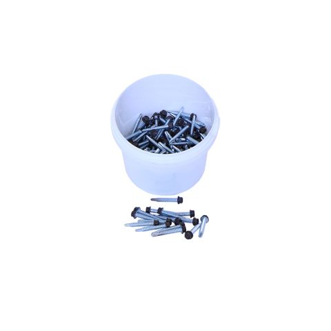 Britmet - Plus Tile (0.9mm) Range - Tek Screw - Titanium Grey (Pack of 50)