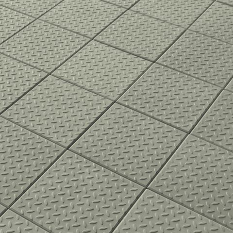 Castle Composites - Castile Checkerplate GRC Promenade Tiles - 297mm x 297mm x 12mm
