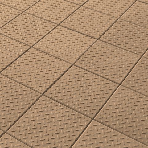 Castle Composites - Castile Checkerplate GRC Promenade Tiles - 297mm x 297mm x 12mm