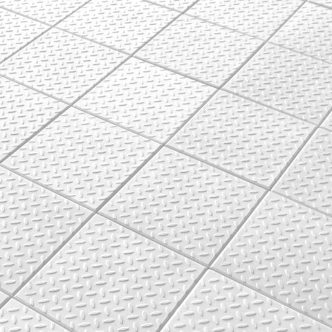 Castle Composites - Castile Checkerplate GRC Promenade Tiles - 297mm x 297mm x 12mm