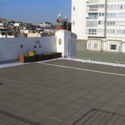 Castle Composites - Castile Striated Promenade Tiles - 297mm x 297mm x 12mm