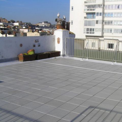 Castle Composites - Castile Striated Promenade Tiles - 297mm x 297mm x 12mm