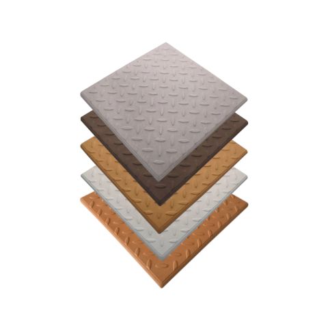 Castle Composites - Castile Checkerplate GRC Promenade Tiles - 297mm x 297mm x 12mm