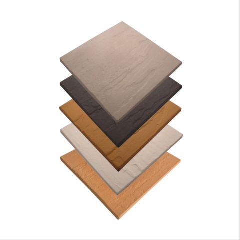 Castle Composites - Castile Riven GRC Promenade Tiles - 294mm x 294mm x 14mm