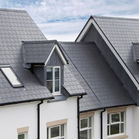 Cedral Rivendale Textured Fibre Cement Roof Slate - Blue/Black