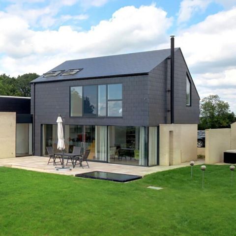 Cedral Thrutone Smooth Fibre Cement Roof Slate - Blue/Black