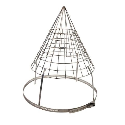 Cone Top Chimney Bird Guard - 110mm to 260mm - Stainless Steel