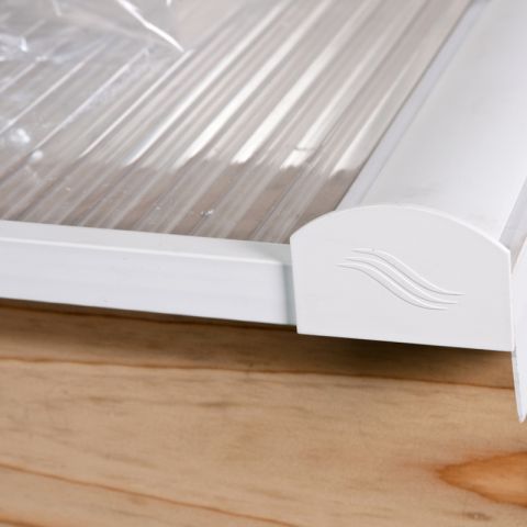Corotherm - 10/16/25mm Polycarbonate Sheet Glazing Bar End Caps