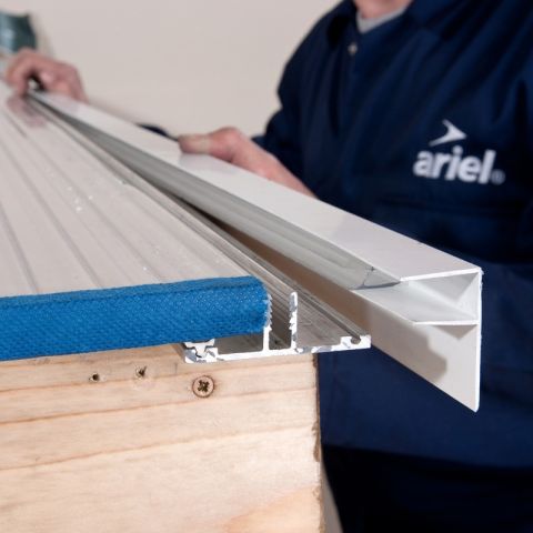 Corotherm Multiwall Polycarbonate Sheet Side Flashing Corotherm Multiwall Polycarbonate Sheet Side Flashing