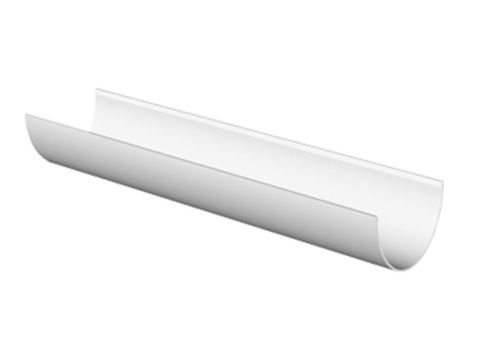 Freeflow 116mm Deep Half Round Gutter - 4000mm (2 x 2000mm)