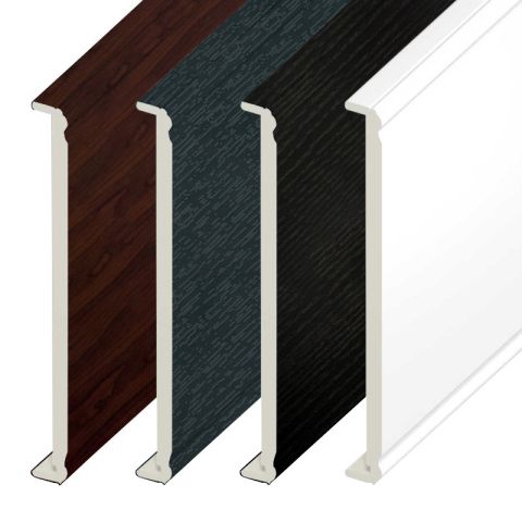 Double-Ended Ogee UPVC Fascia Board - 5000mm x 400mm x 18mm